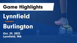 Lynnfield  vs Burlington  Game Highlights - Oct. 29, 2022