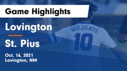 Lovington  vs St. Pius  Game Highlights - Oct. 16, 2021