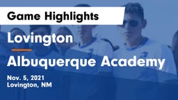 Lovington  vs Albuquerque Academy  Game Highlights - Nov. 5, 2021