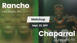 Matchup: Rancho  vs. Chaparral  2017
