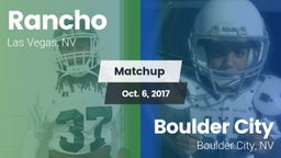 Matchup: Rancho  vs. Boulder City  2017