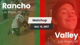 Matchup: Rancho  vs. Valley  2017