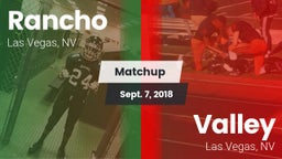 Matchup: Rancho  vs. Valley  2018