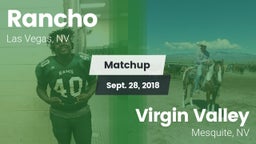 Matchup: Rancho  vs. ****** Valley  2018