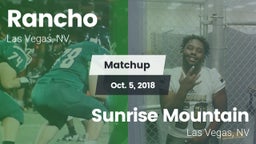 Matchup: Rancho  vs. Sunrise Mountain  2018