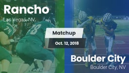 Matchup: Rancho  vs. Boulder City  2018