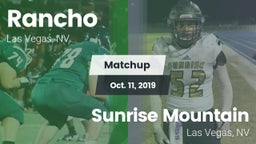 Matchup: Rancho  vs. Sunrise Mountain  2019