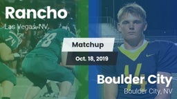 Matchup: Rancho  vs. Boulder City  2019