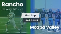 Matchup: Rancho  vs. Moapa Valley  2020