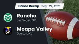 Recap: Rancho  vs. Moapa Valley  2021