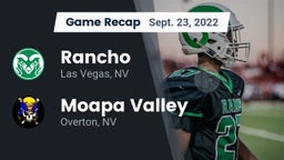 Recap: Rancho  vs. Moapa Valley  2022