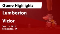 Lumberton  vs Vidor  Game Highlights - Jan. 29, 2021