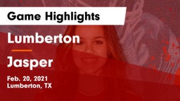 Lumberton  vs Jasper  Game Highlights - Feb. 20, 2021