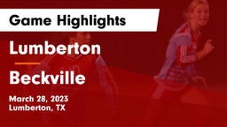 Lumberton  vs Beckville  Game Highlights - March 28, 2023