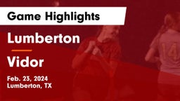 Lumberton  vs Vidor  Game Highlights - Feb. 23, 2024