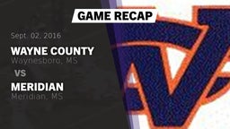 Recap: Wayne County  vs. Meridian  2016