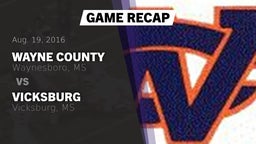 Recap: Wayne County  vs. Vicksburg  2016