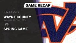 Recap: Wayne County  vs. Spring Game 2016