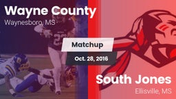 Matchup: Wayne County High vs. South Jones  2016