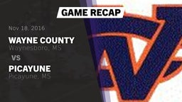 Recap: Wayne County  vs. Picayune  2016