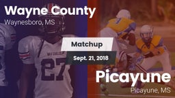 Matchup: Wayne County High vs. Picayune  2018