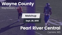 Matchup: Wayne County High vs. Pearl River Central  2018