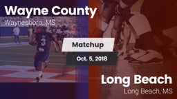 Matchup: Wayne County High vs. Long Beach  2018