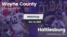 Matchup: Wayne County High vs. Hattiesburg  2018
