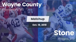 Matchup: Wayne County High vs. Stone  2018