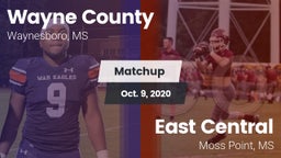 Matchup: Wayne County High vs. East Central  2020