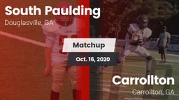 Matchup: South Paulding High vs. Carrollton  2020