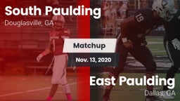 Matchup: South Paulding High vs. East Paulding  2020