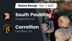 Recap: South Paulding  vs. Carrollton  2021