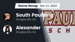 Recap: South Paulding  vs. Alexander  2022