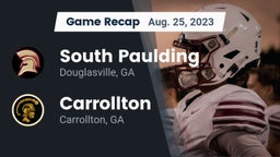 Recap: South Paulding  vs. Carrollton  2023