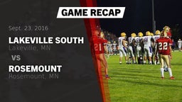 Recap: Lakeville South  vs. Rosemount  2016