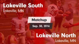 Matchup: Lakeville South vs. Lakeville North  2016