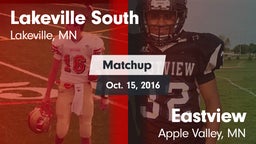 Matchup: Lakeville South vs. Eastview  2016