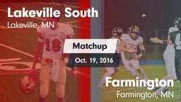 Matchup: Lakeville South vs. Farmington  2016