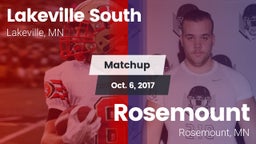 Matchup: Lakeville South vs. Rosemount  2017