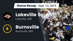 Recap: Lakeville South  vs. Burnsville  2019