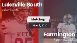 Matchup: Lakeville South vs. Farmington  2020