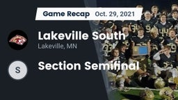Recap: Lakeville South  vs. Section Semifinal 2021