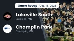 Recap: Lakeville South  vs. Champlin Park  2023