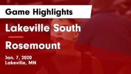 Lakeville South  vs Rosemount  Game Highlights - Jan. 7, 2020