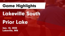 Lakeville South  vs Prior Lake  Game Highlights - Jan. 10, 2020