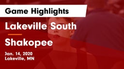Lakeville South  vs Shakopee  Game Highlights - Jan. 14, 2020