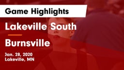 Lakeville South  vs Burnsville  Game Highlights - Jan. 28, 2020