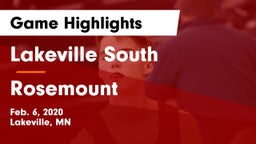 Lakeville South  vs Rosemount  Game Highlights - Feb. 6, 2020