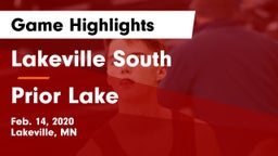 Lakeville South  vs Prior Lake  Game Highlights - Feb. 14, 2020